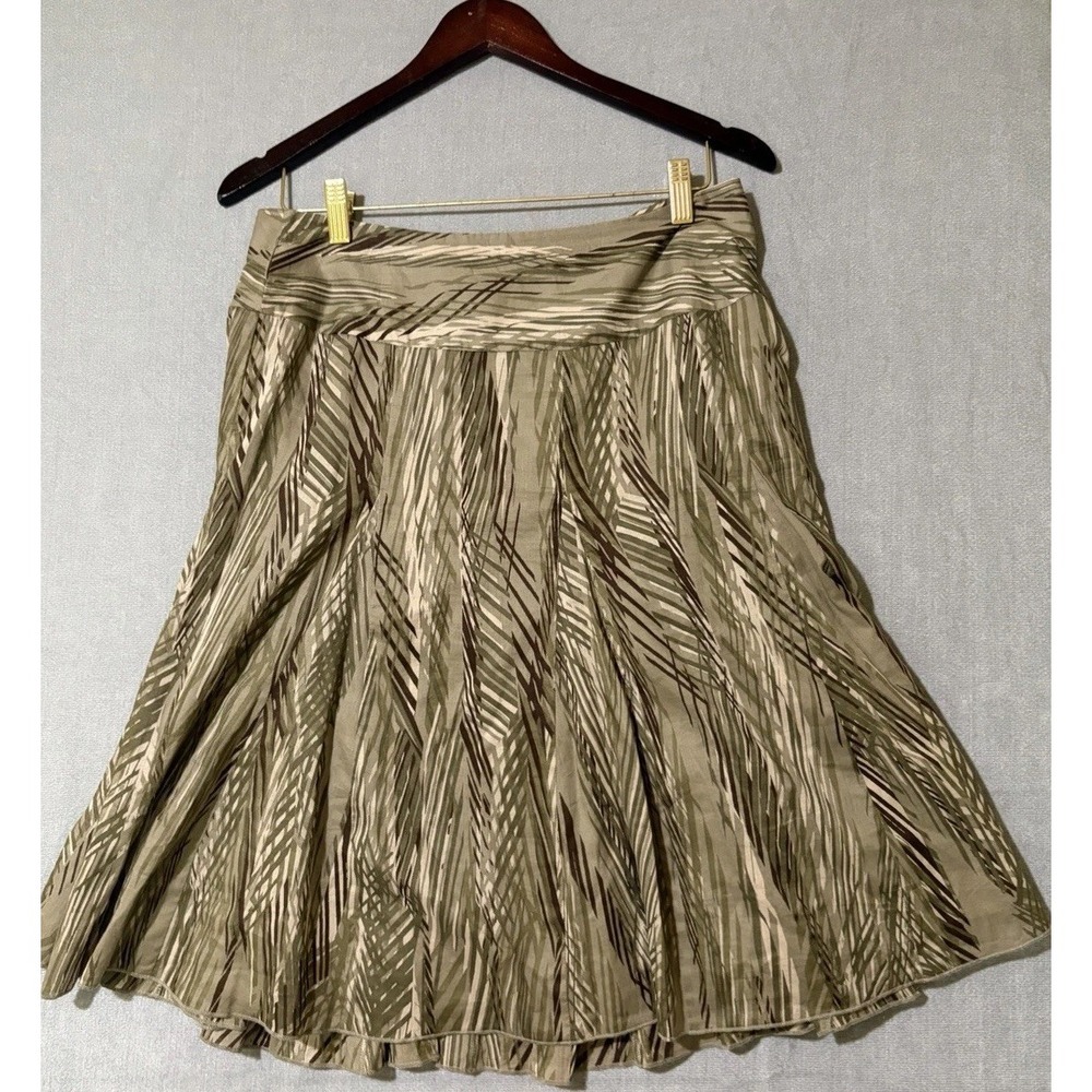 Apt 9 Skirt Womens Size 10 Knee Length Army Green Tan